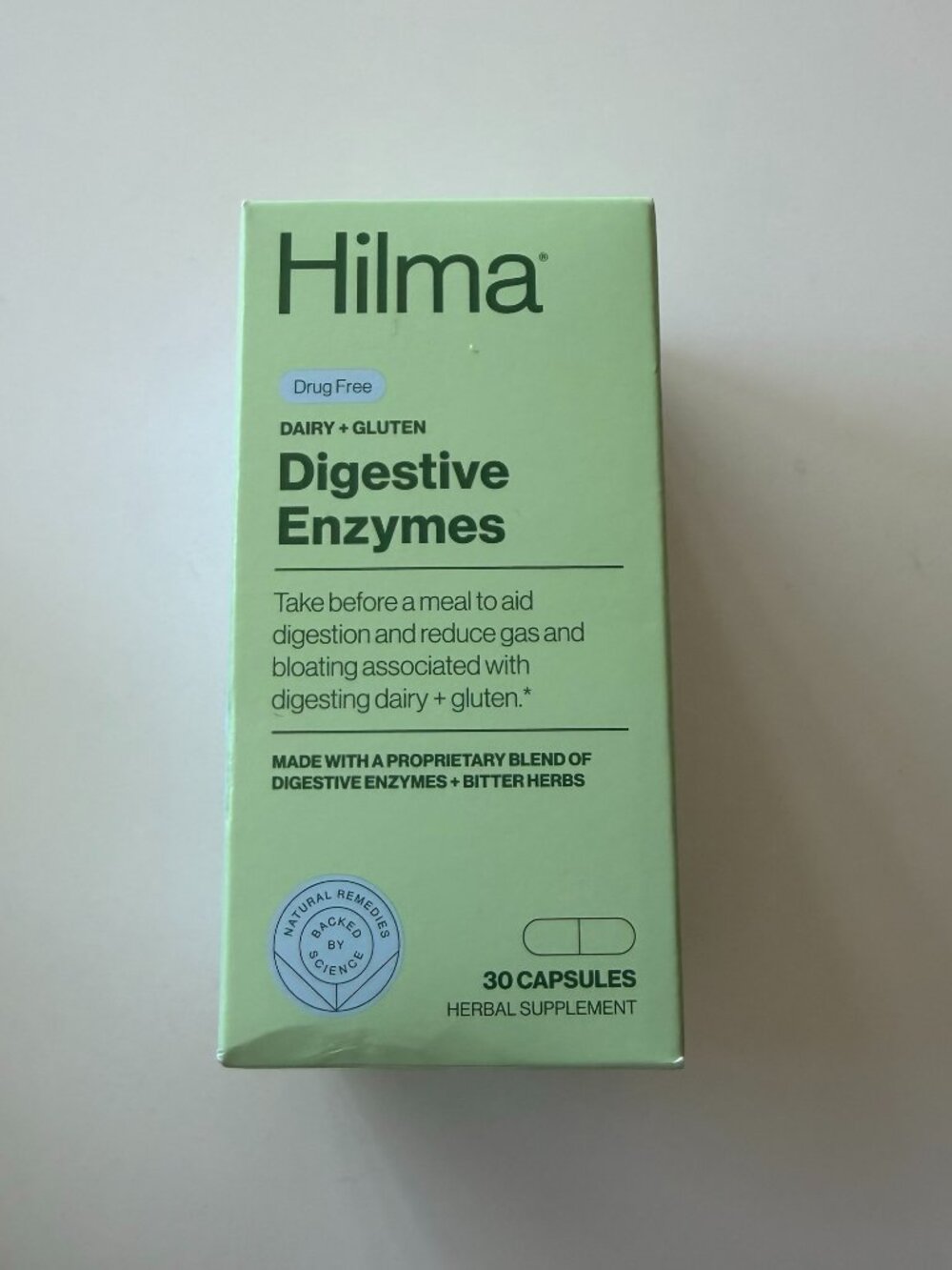NWT Hilma Digestive Enzymes 30 Capsules